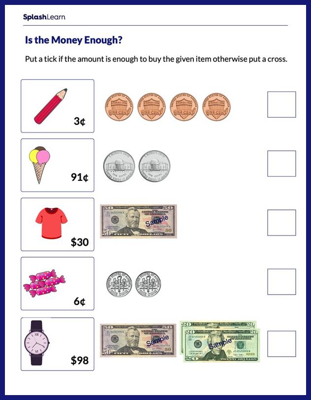 50 Counting Money Worksheets 22