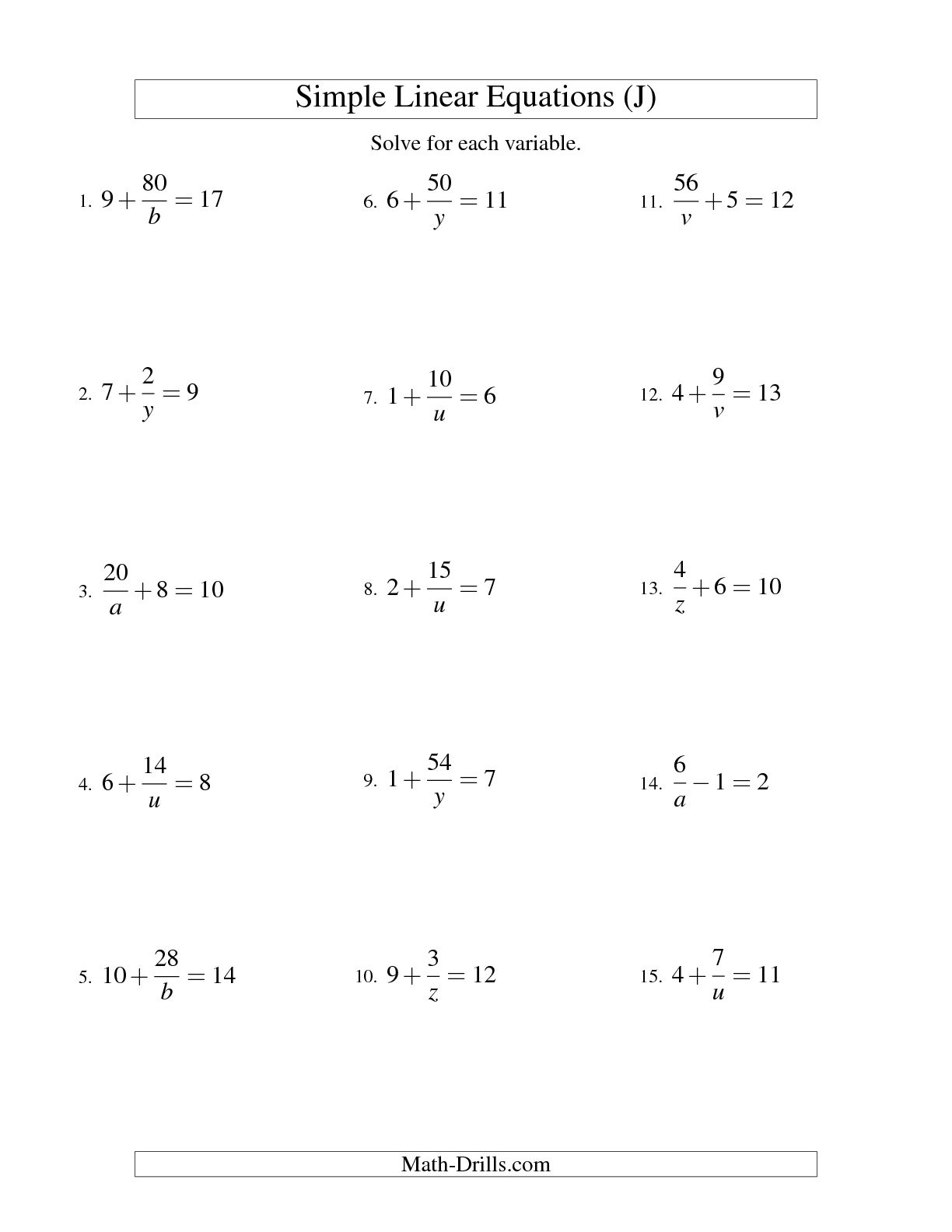 50 Printable 2 Step Equations Worksheets 10