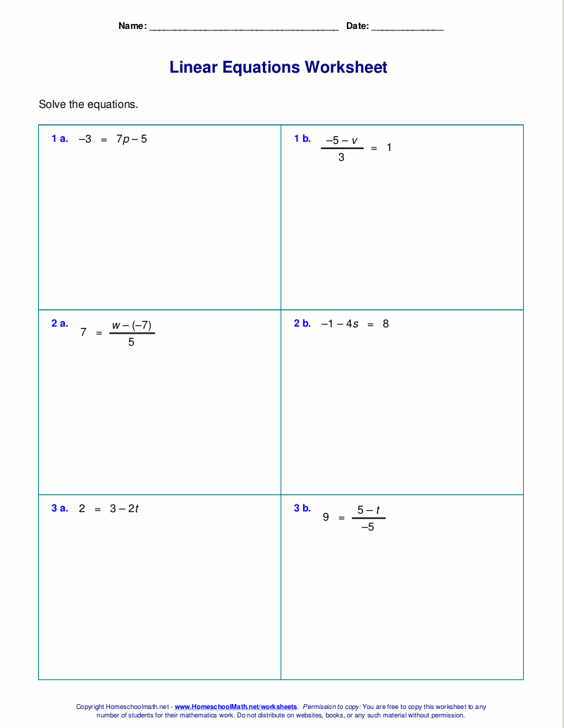 50 Printable 2 Step Equations Worksheets 8