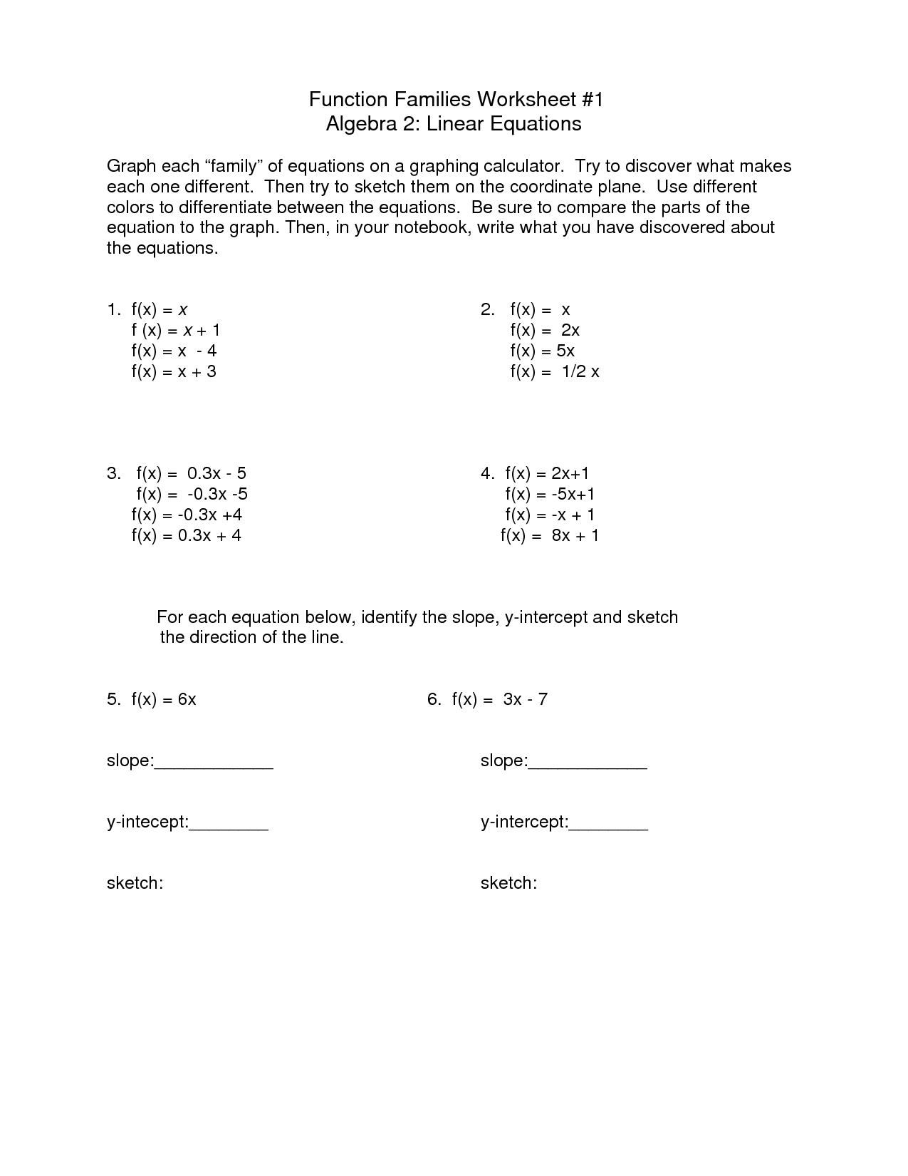 50 Printable Algebra 1 Worksheets 25
