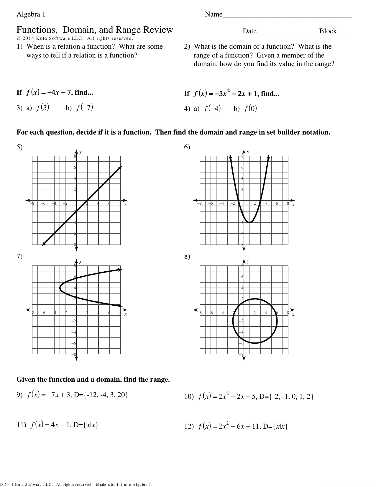 50 Printable Algebra 1 Worksheets 27