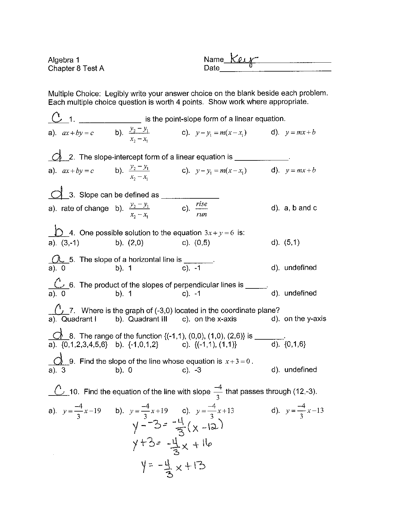 50 Printable Algebra 1 Worksheets 38