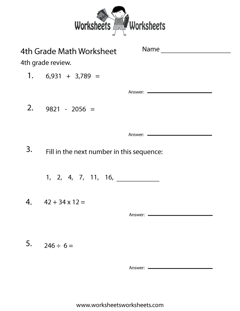50 Worksheets For 4Th Graders 43