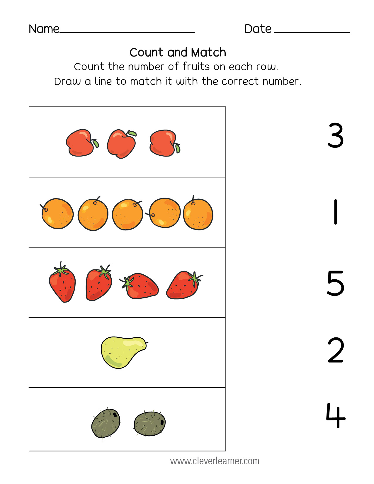 55 Preschool Number Worksheets 11