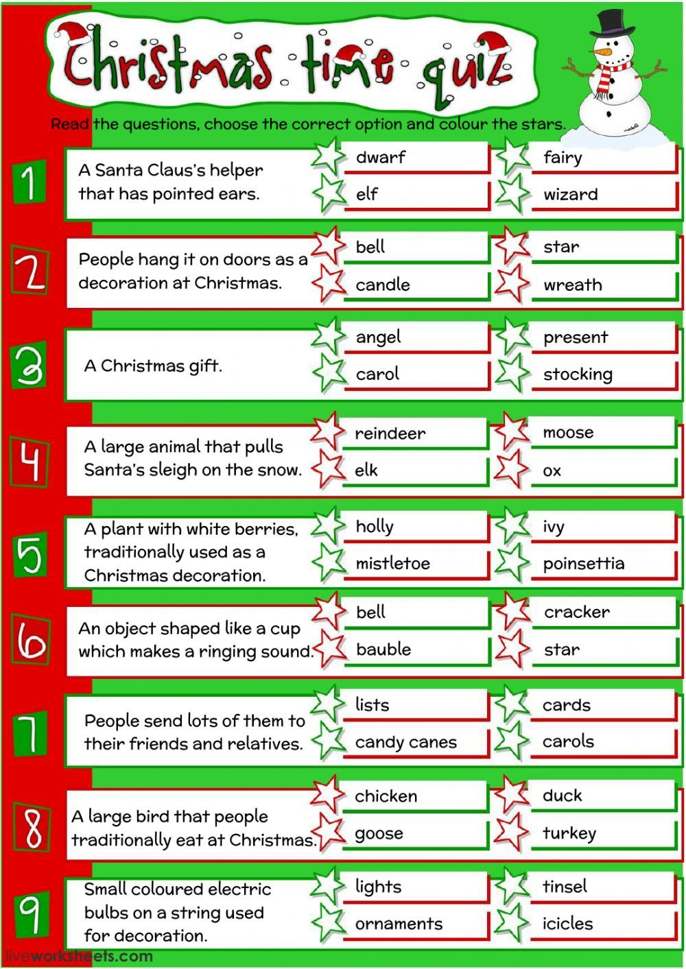 60 Printable Christmas Activity Worksheets 3