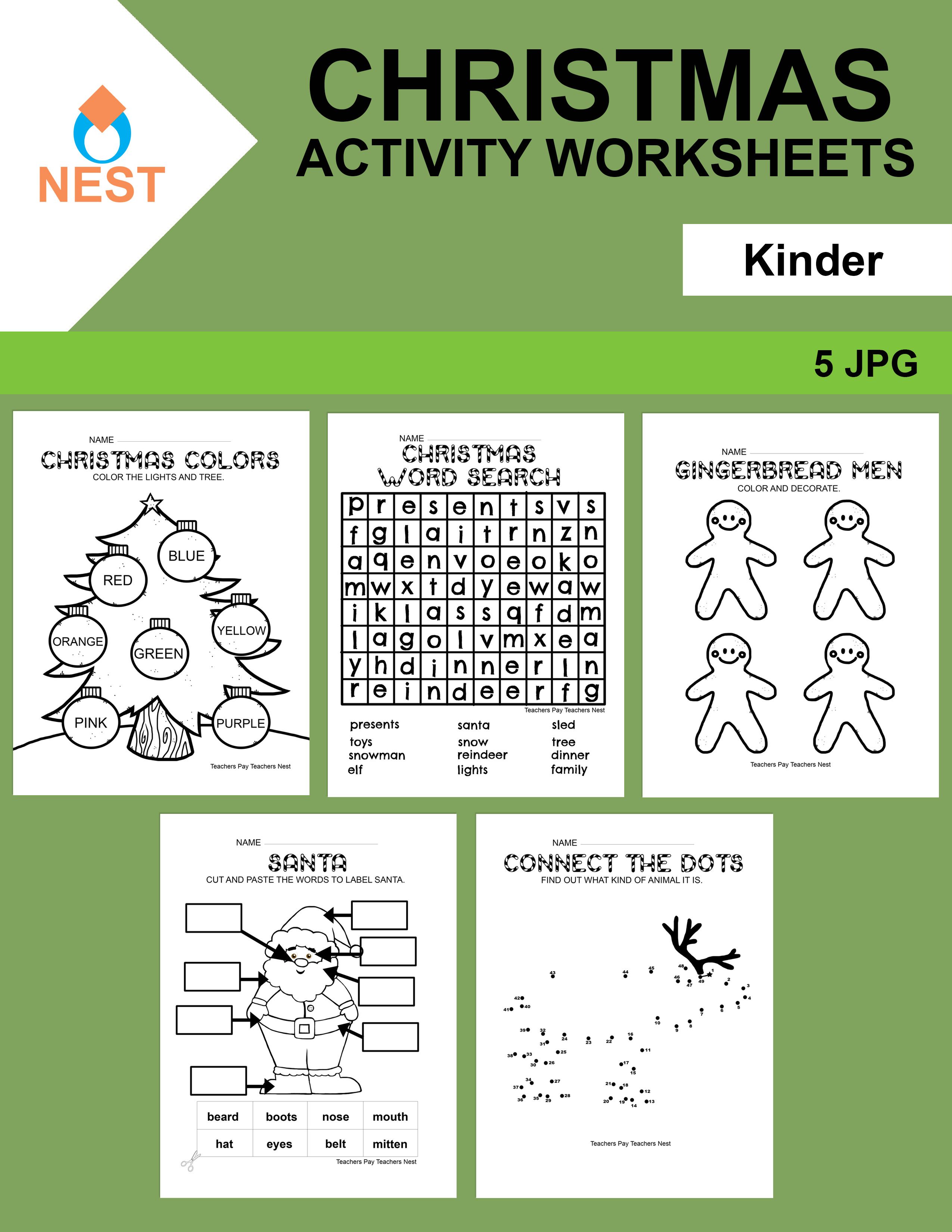 60 Printable Christmas Activity Worksheets 45