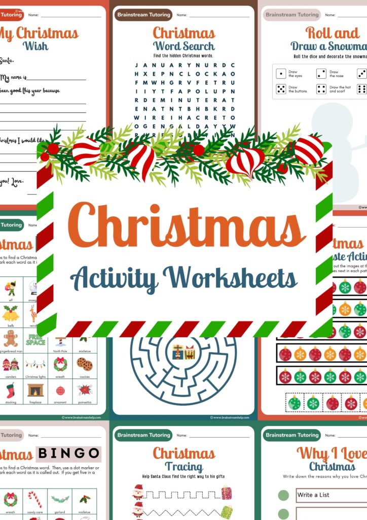 60 Printable Christmas Activity Worksheets 46