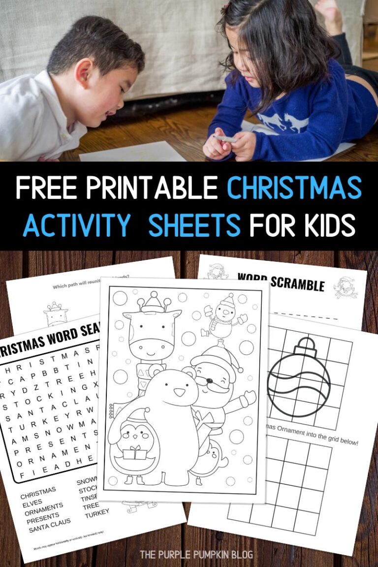 60 Printable Christmas Activity Worksheets 53