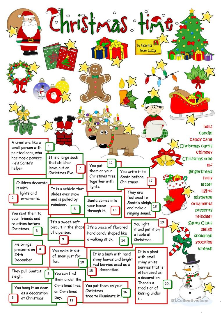 60 Printable Christmas Activity Worksheets 8