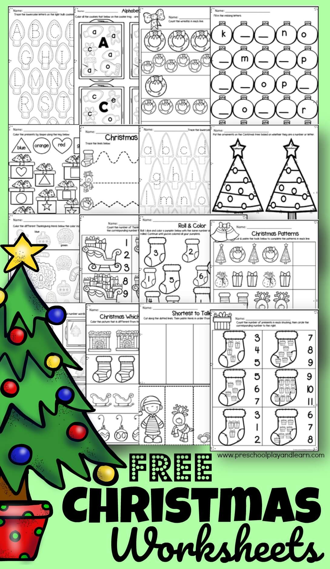 60 Printable Christmas Activity Worksheets 9