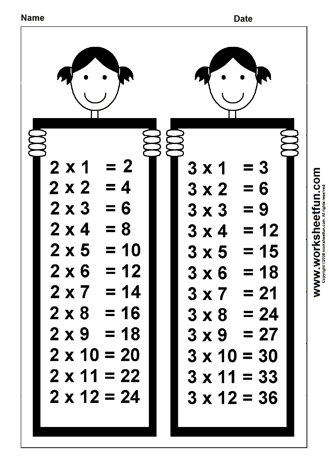60 Time Table Multiplication Worksheets 9