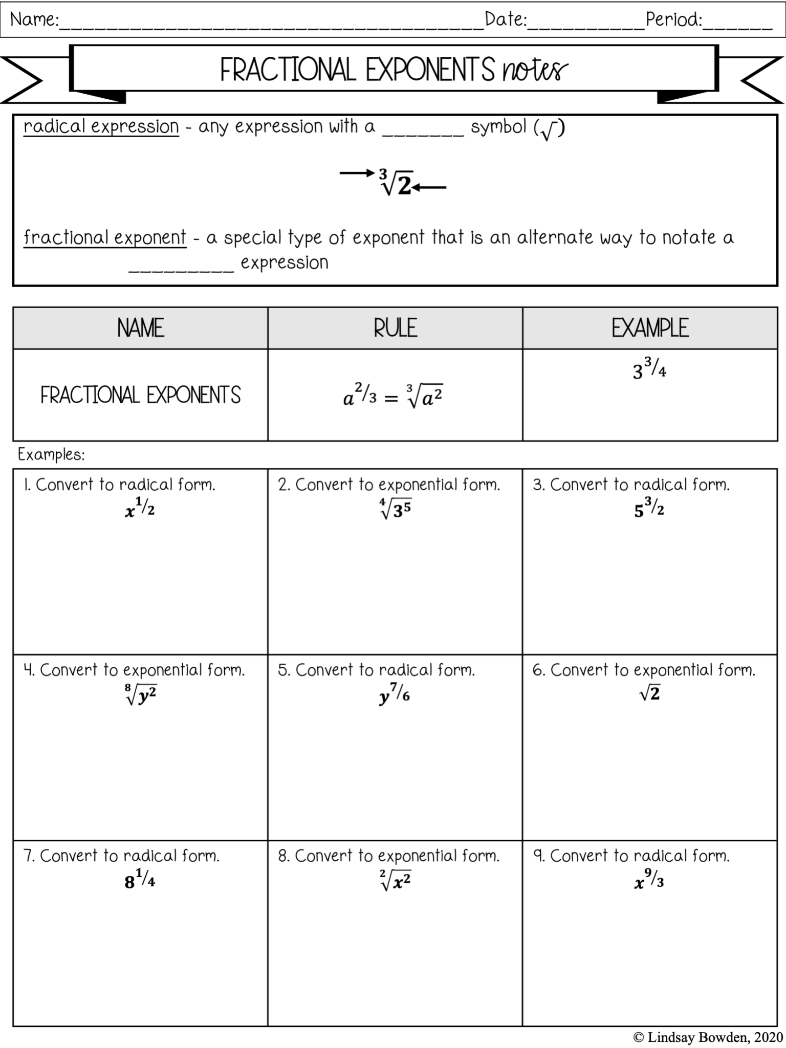 75 Printable Exponent Rules Worksheets 17