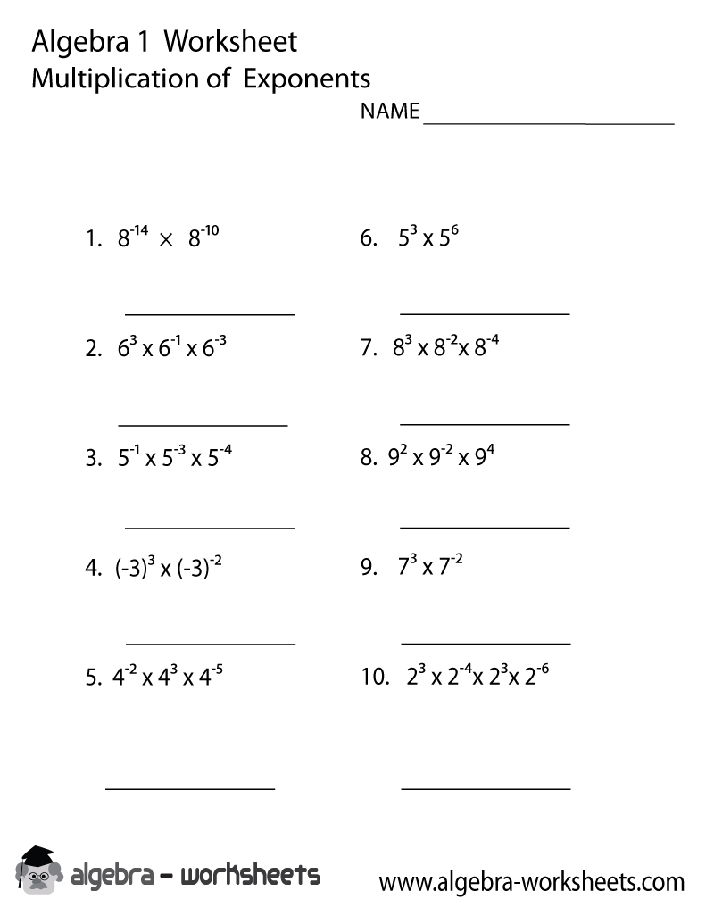 75 Printable Exponent Rules Worksheets 19