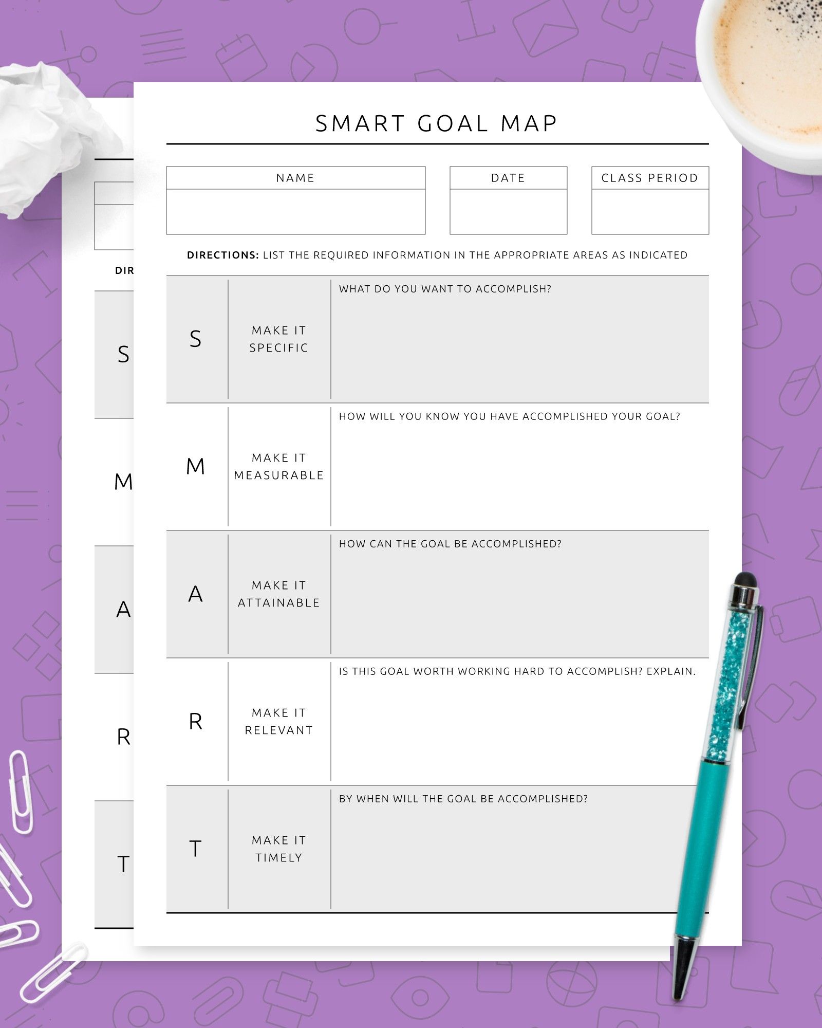 80 Printable Smart Goal Worksheets 75