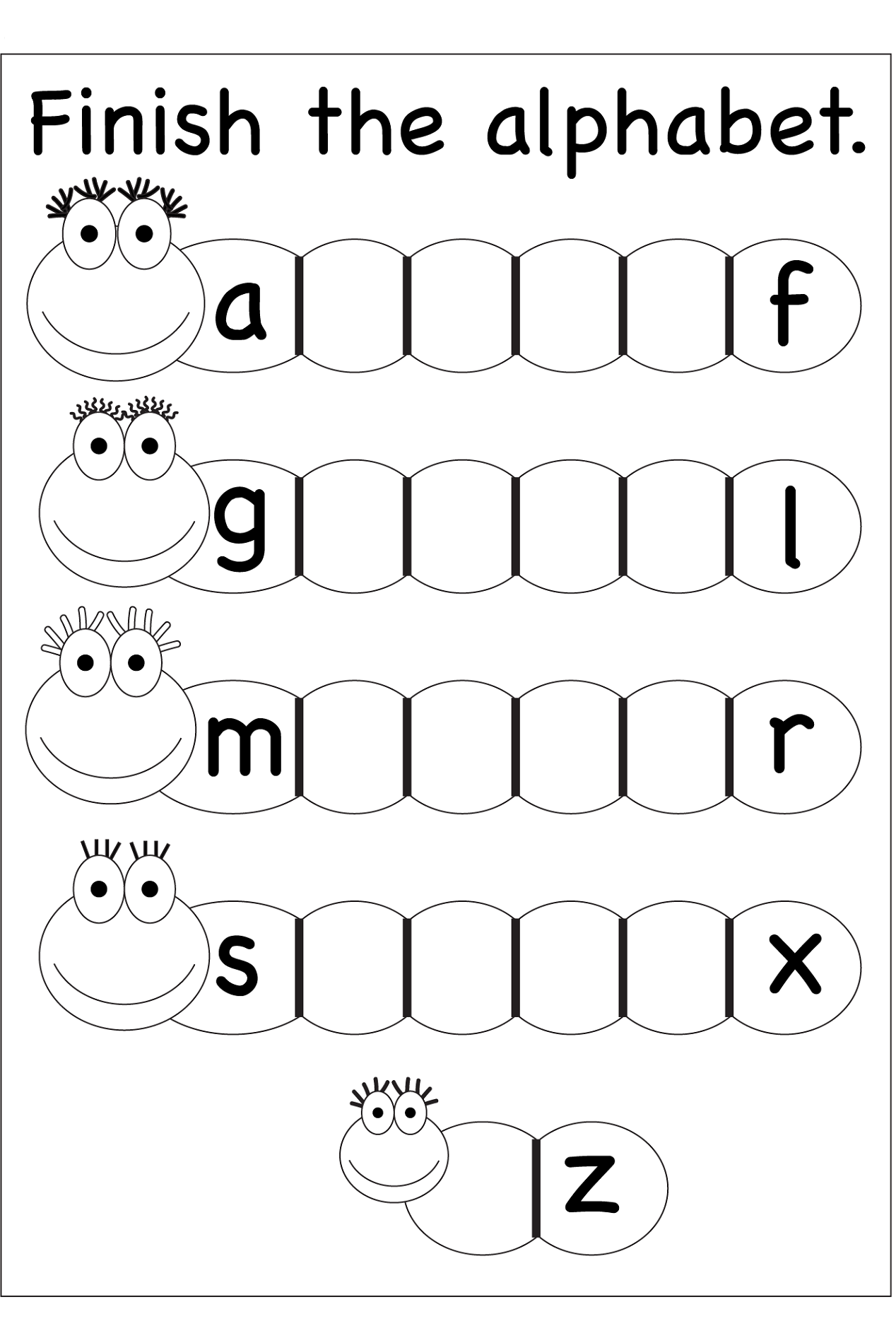 90 Printable Preschool Alphabet Worksheets 49