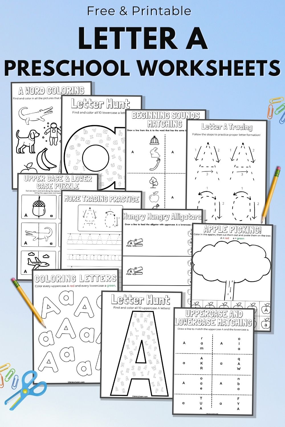 90 Printable Preschool Alphabet Worksheets 58