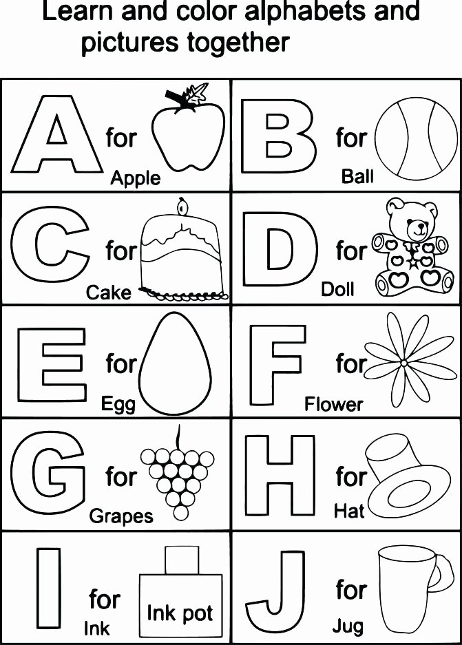 90 Printable Preschool Alphabet Worksheets 90
