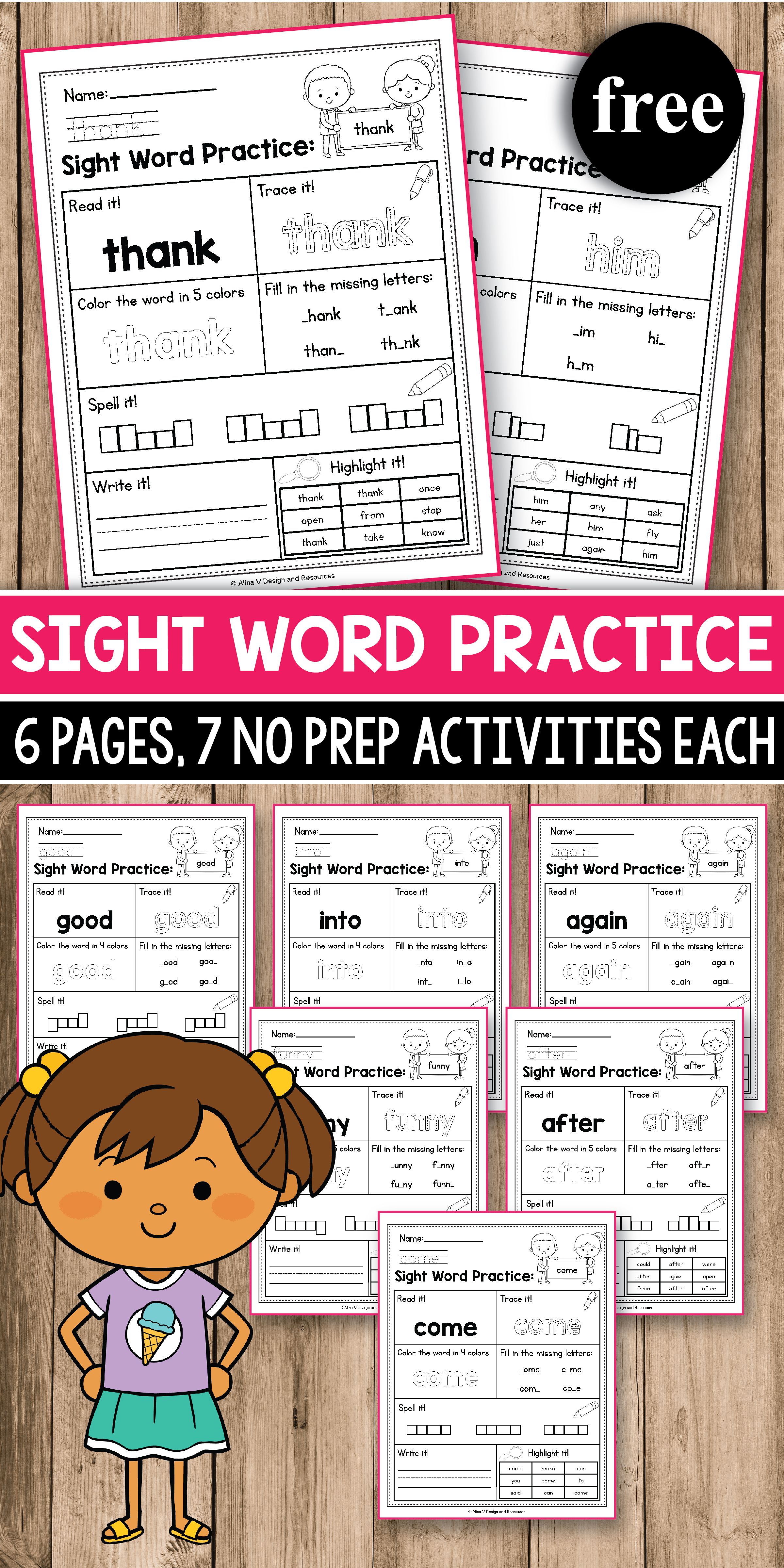 90 Sight Word Practice Worksheets 74