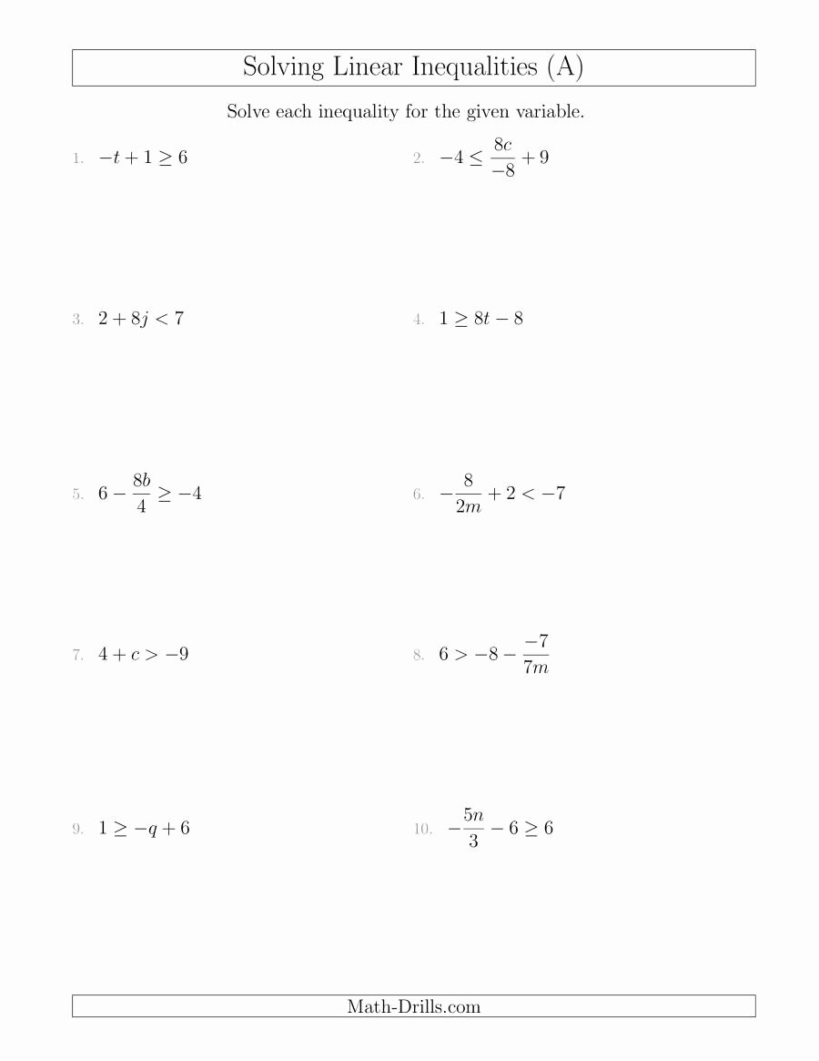 Best 50 Linear Equations Worksheets Ideas 47