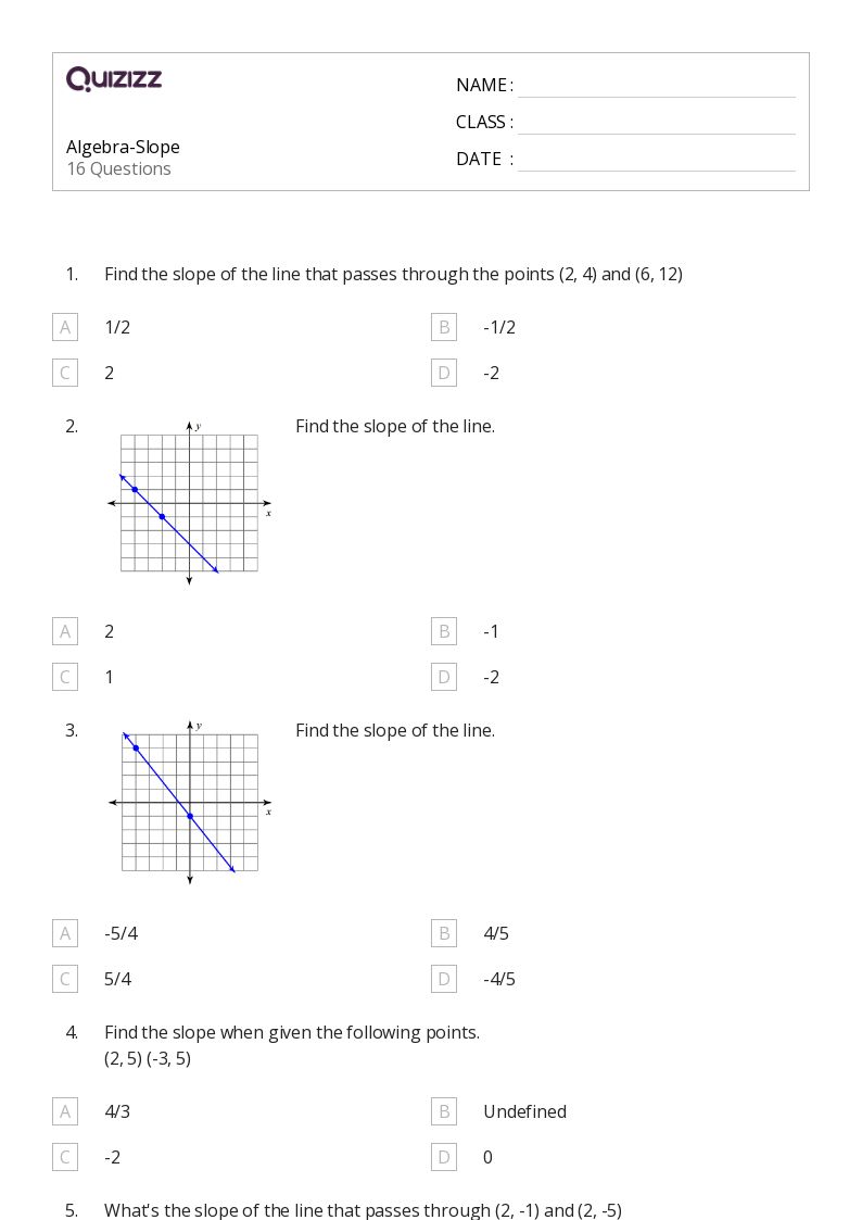 15 9th Grade Algebra Problems