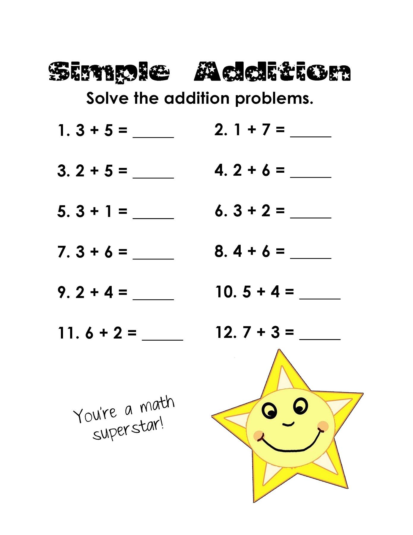 1St Grade Envision Math Worksheets