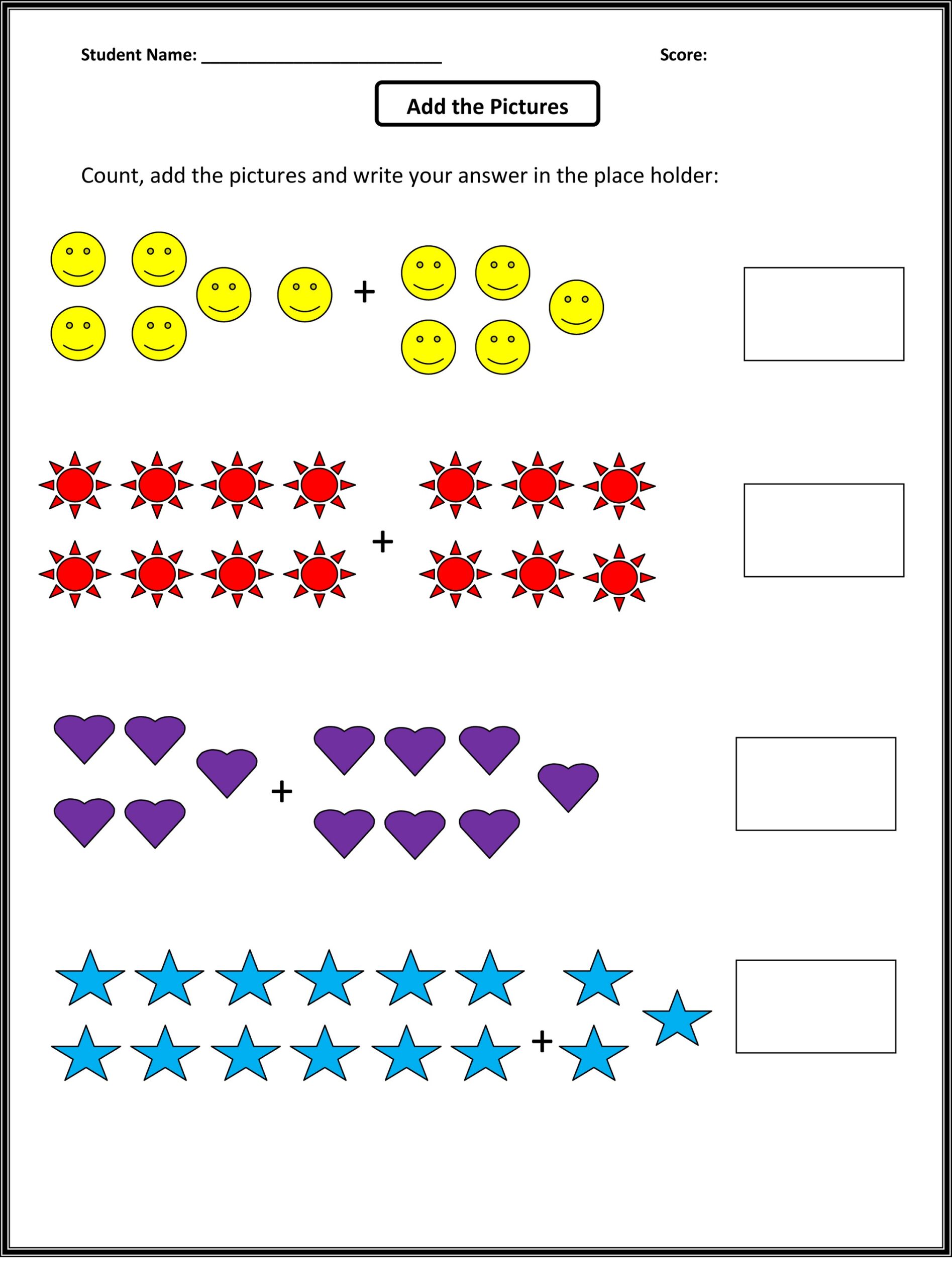 20 Math Worksheets For Kids Counting Cubes