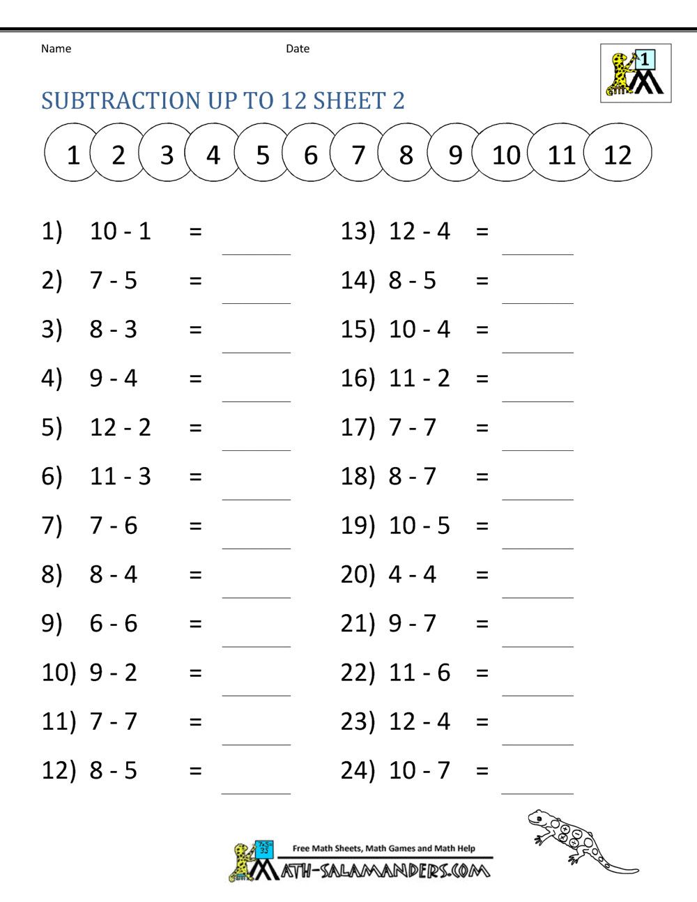 25 Fun Math Worksheets UKG
