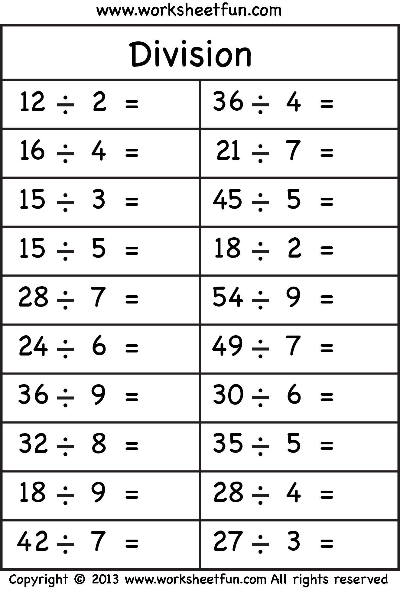 25 Grade 3 Math Worksheets Fractions