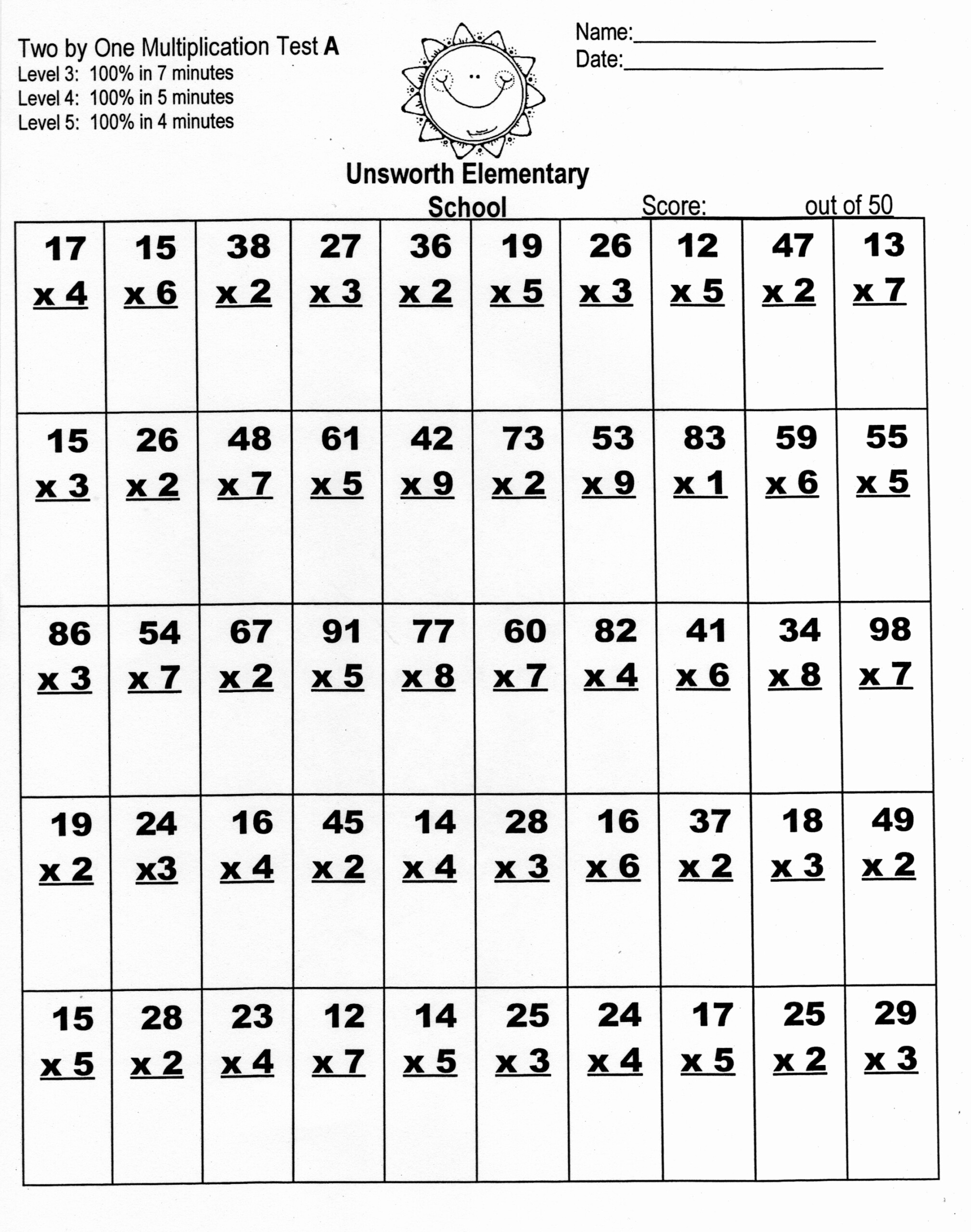 30 Grade Nine Math Exam
