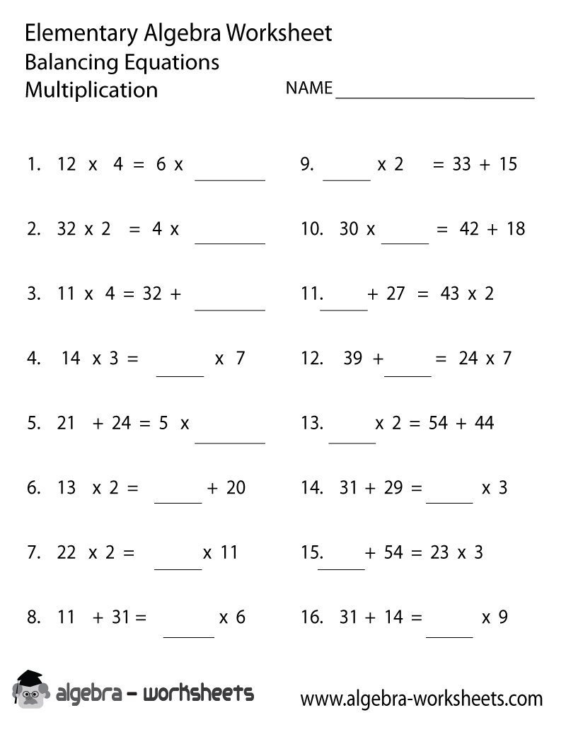 30 Math Worksheets Ninth Graders