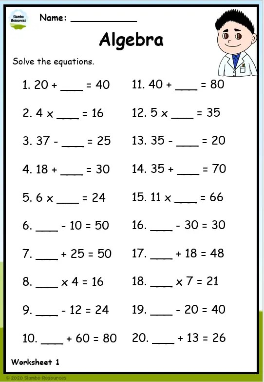 35 Grade 3 Math Worksheets Word Problems