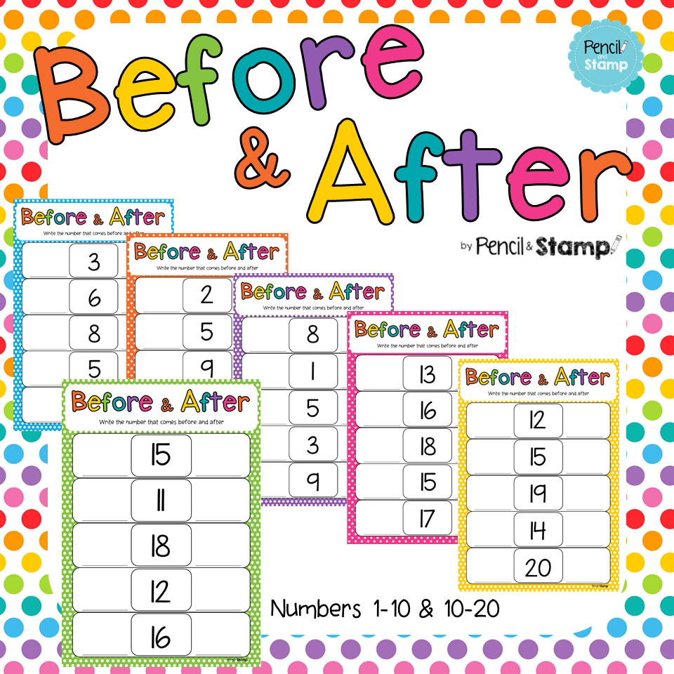 Before And After Worksheets For Kids