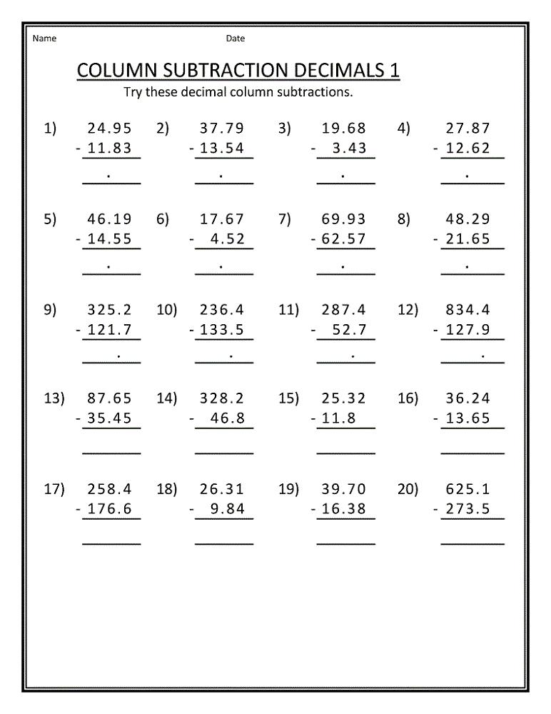 Class 5 Math Worksheets Online