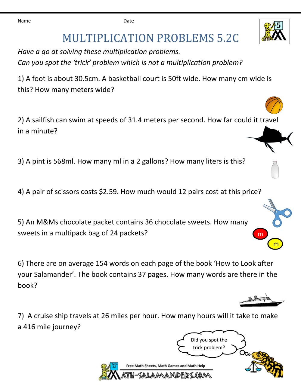 Coordinate Math Worksheets 5Th Grade