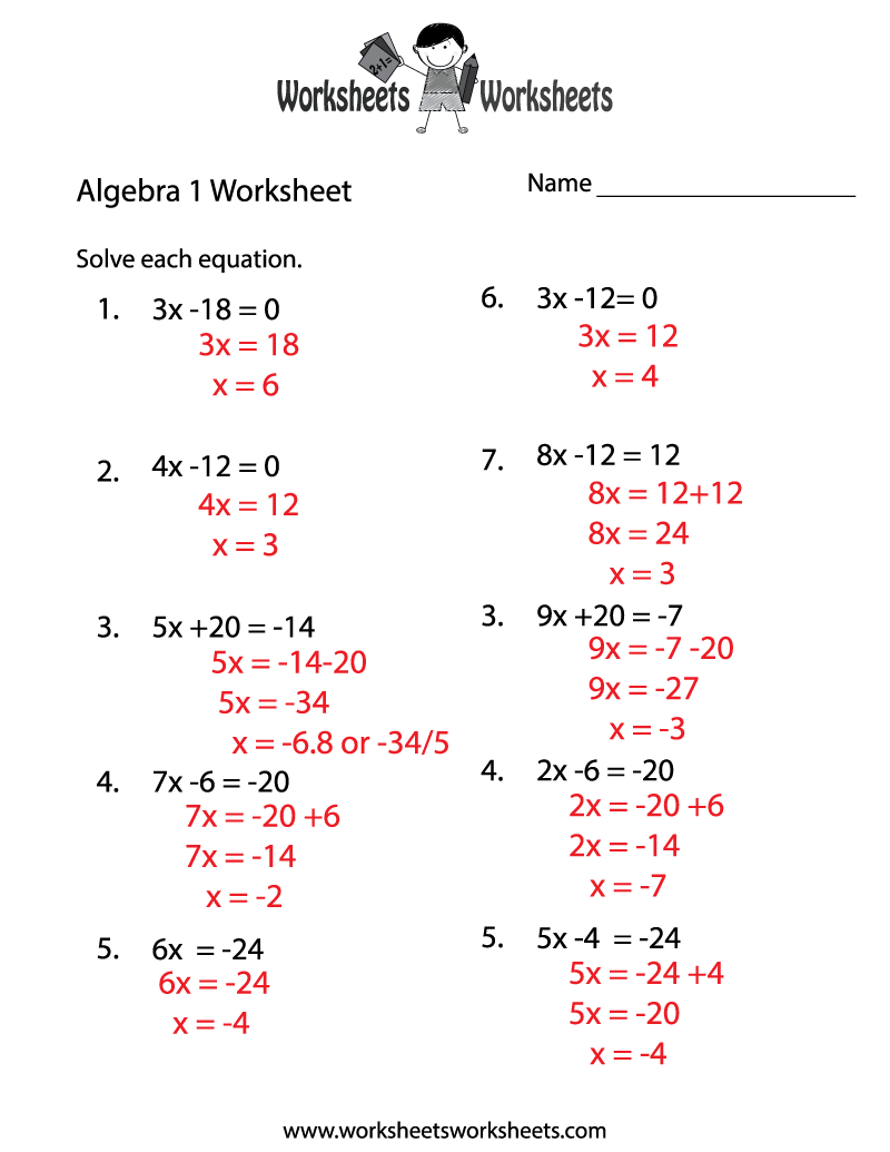 Division Math Worksheets With Answers