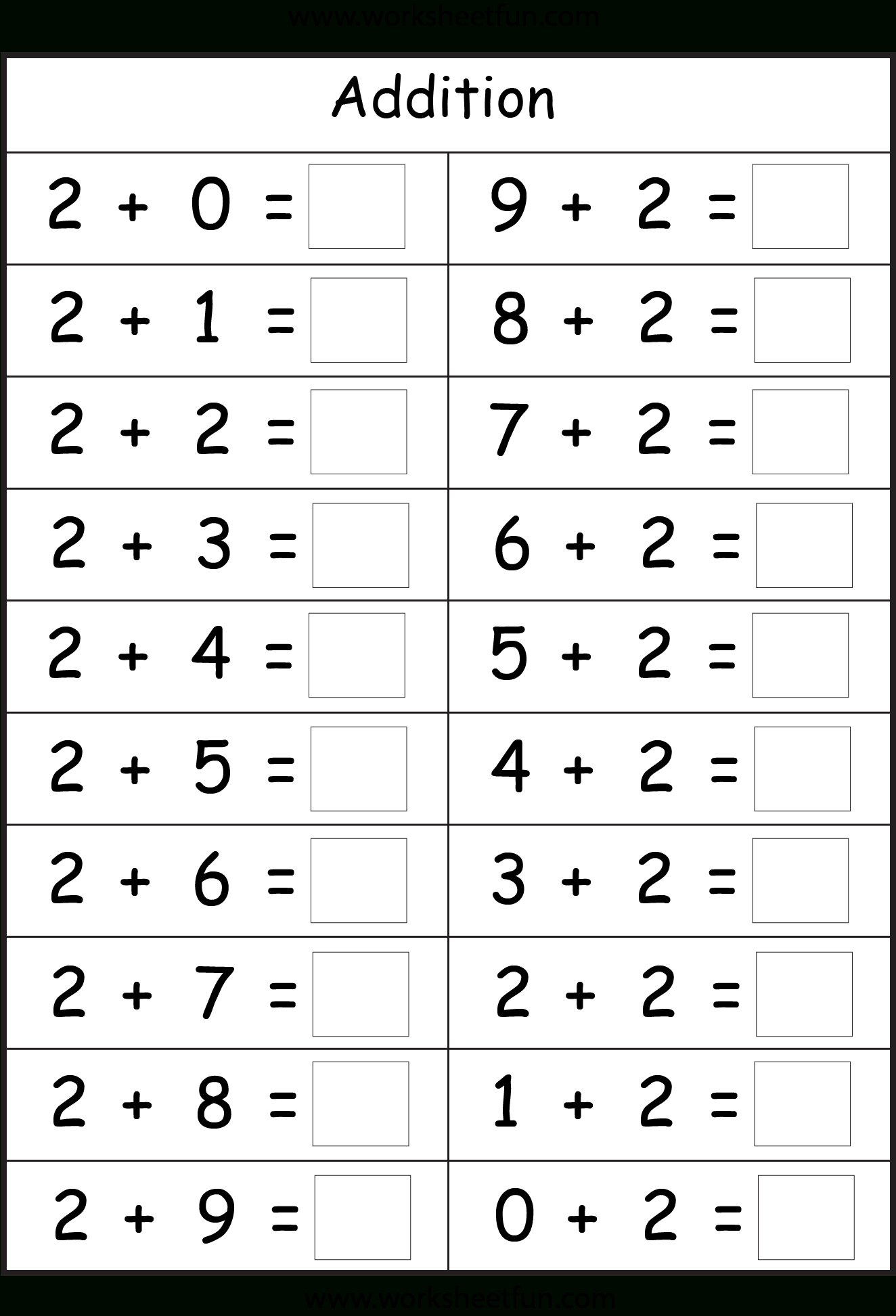 Doubles Math Worksheets 1St Grade