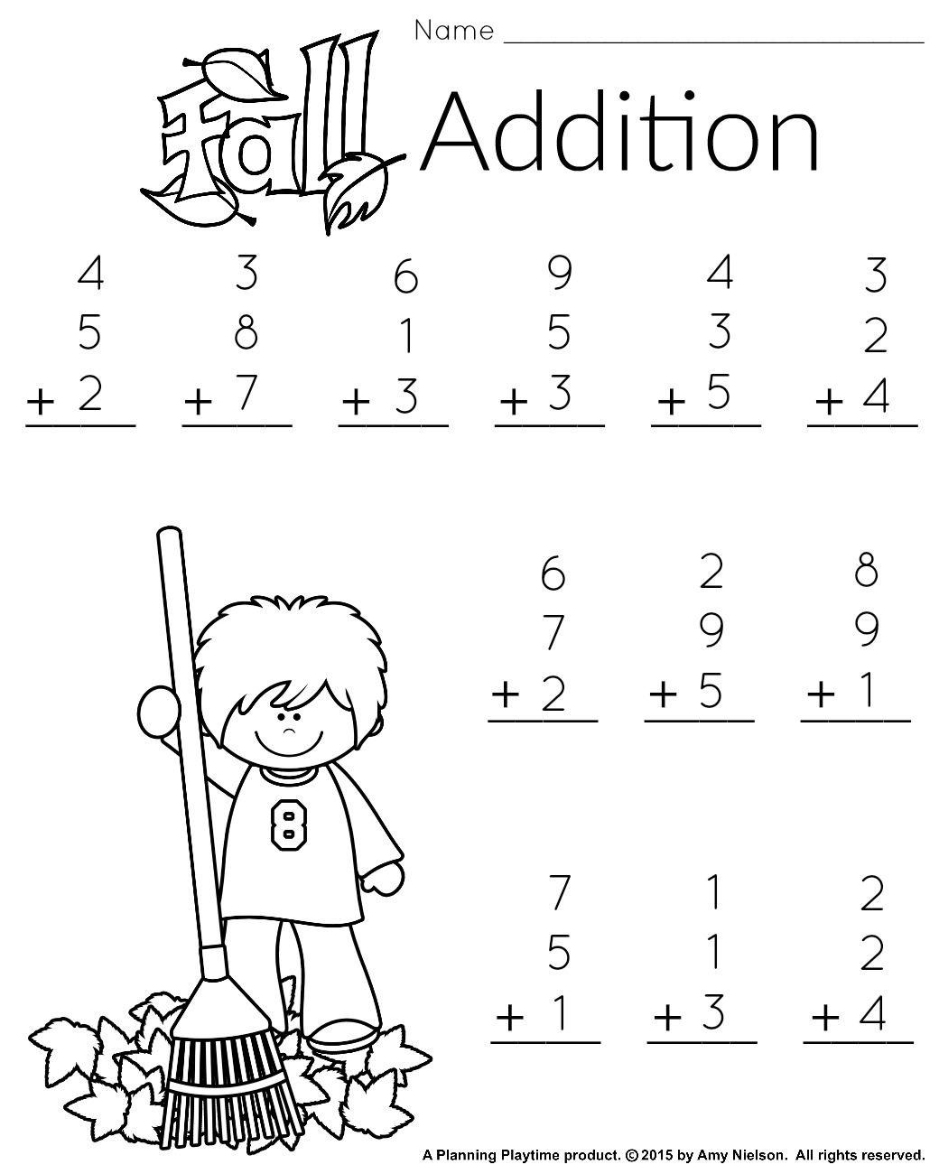 Easter Math Worksheets 1St Grade Free