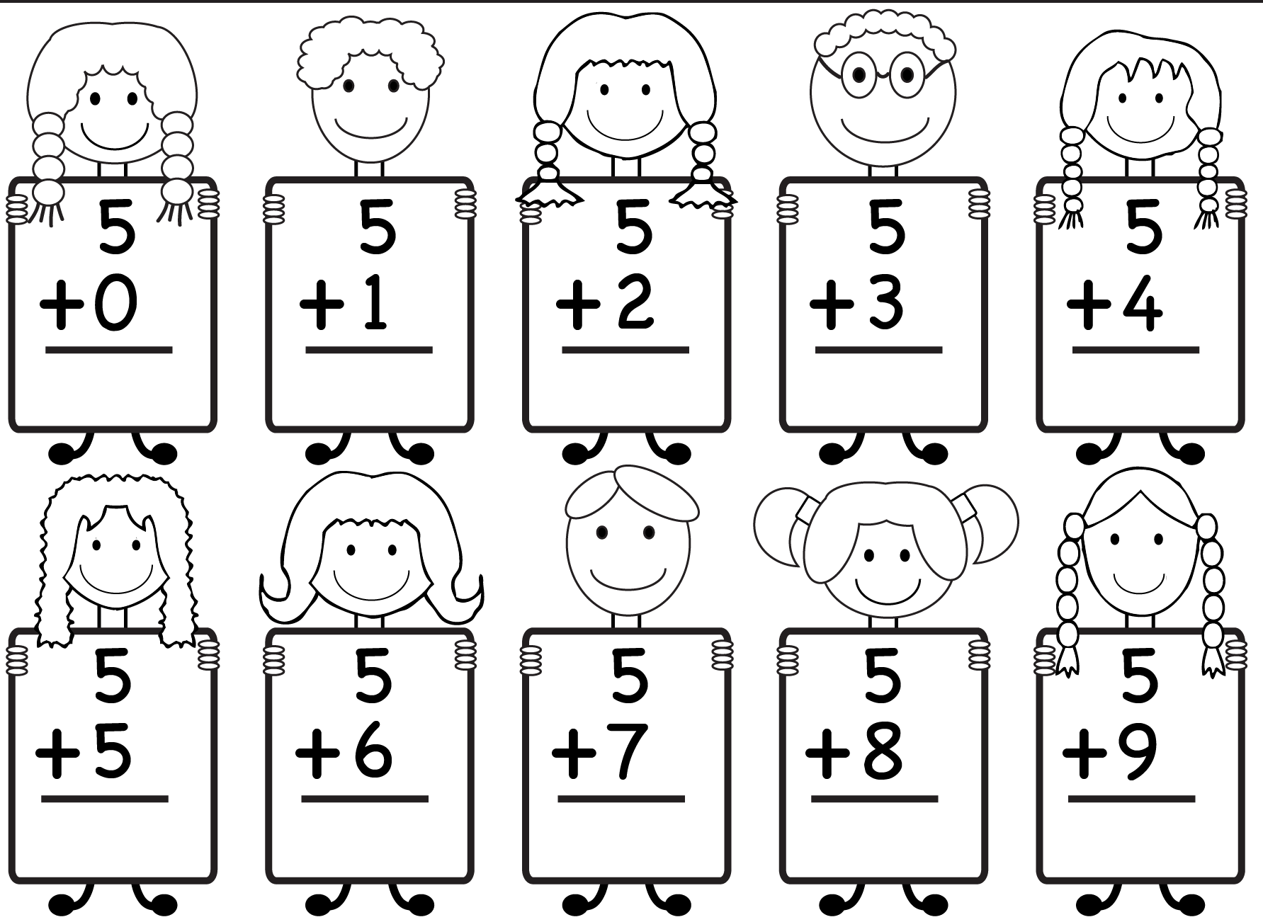 Easy Math Worksheets For Kindergarten