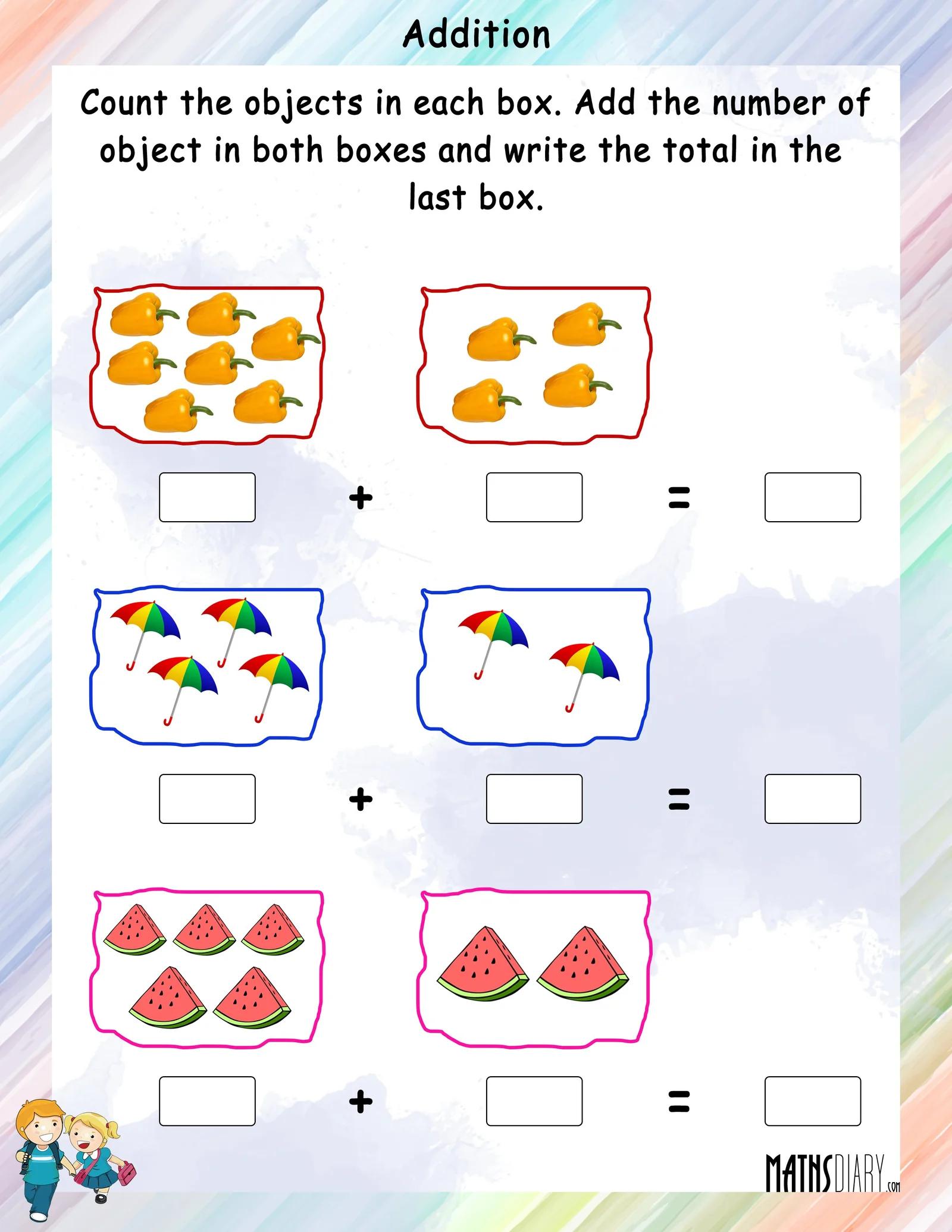 Elementary Math Addition Worksheets