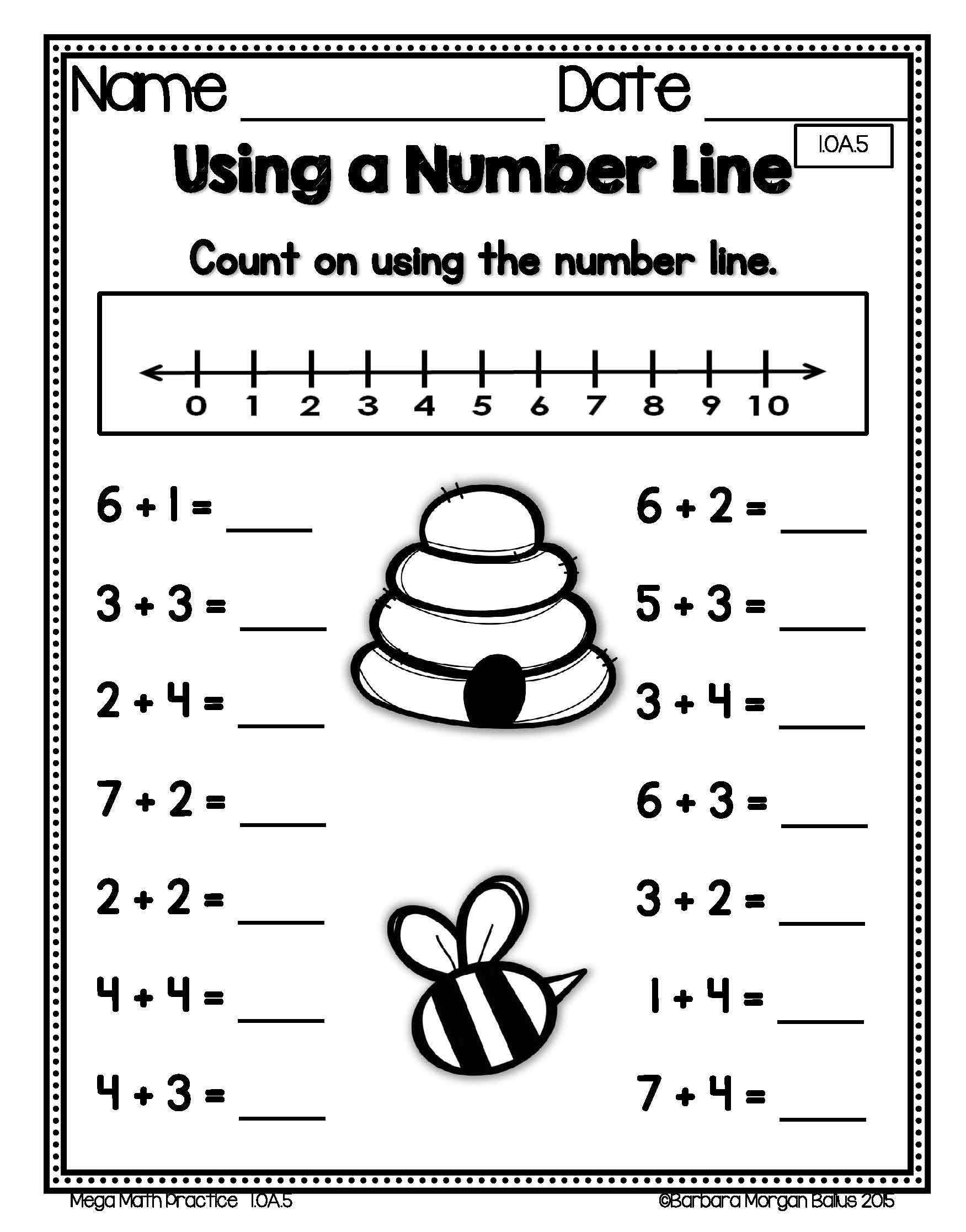 Fill In The Blank Math Worksheets 1St Grade