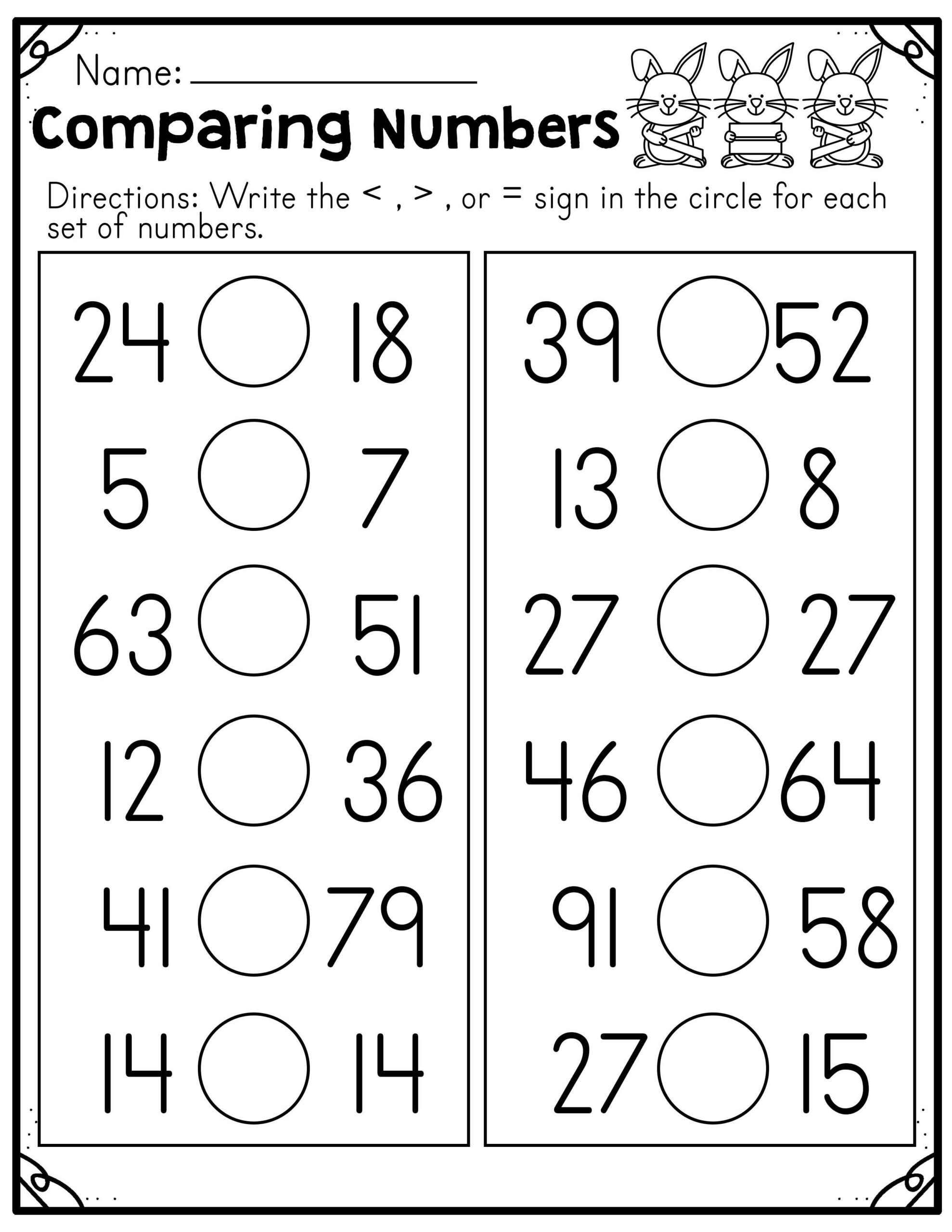 Fill In The Numbers Before And After Worksheets