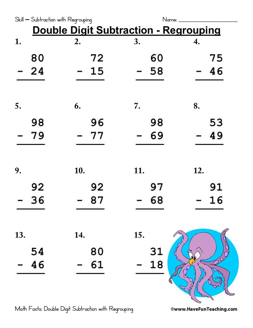 Free Math Worksheets Subtracting Decimals