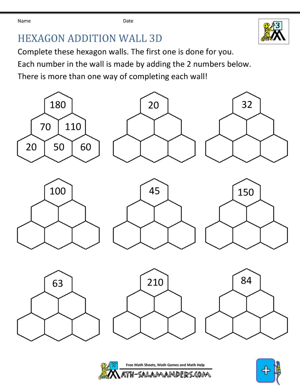 Math Equations 3Rd Grade Worksheets