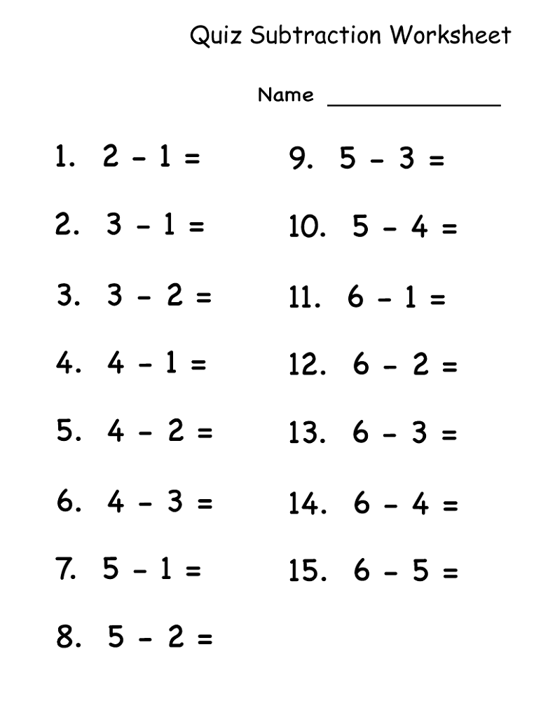 Math Quiz Worksheets to Print Activity Shelter