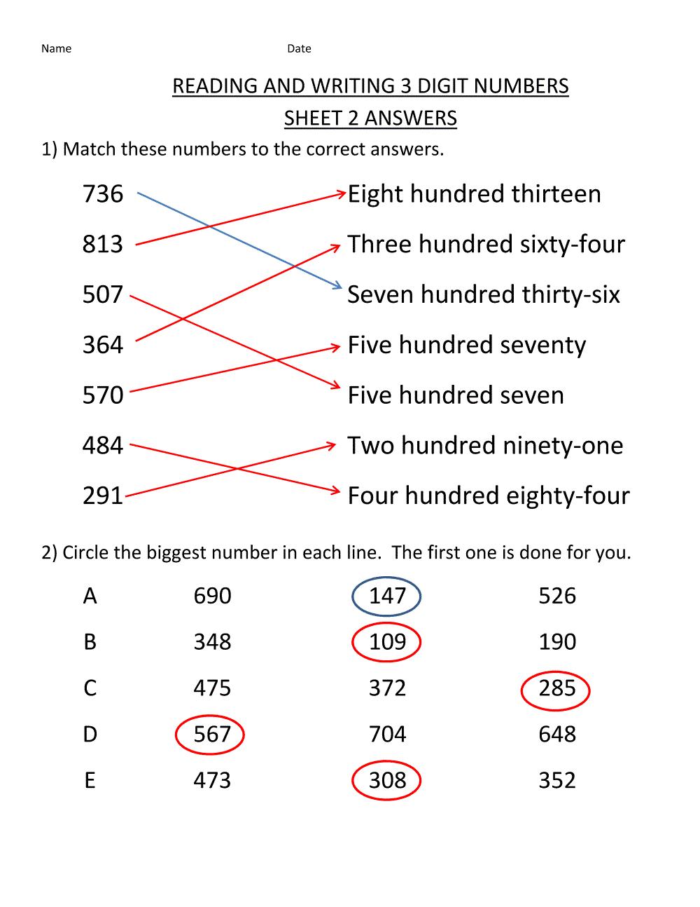 Math Word Problems Worksheets With Answers