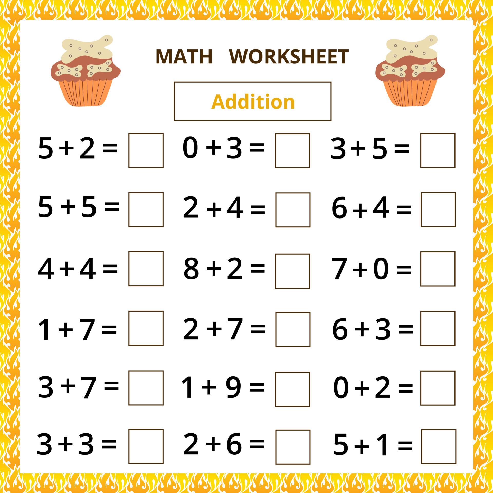 Math Worksheets Addition And Subtraction Grade 2