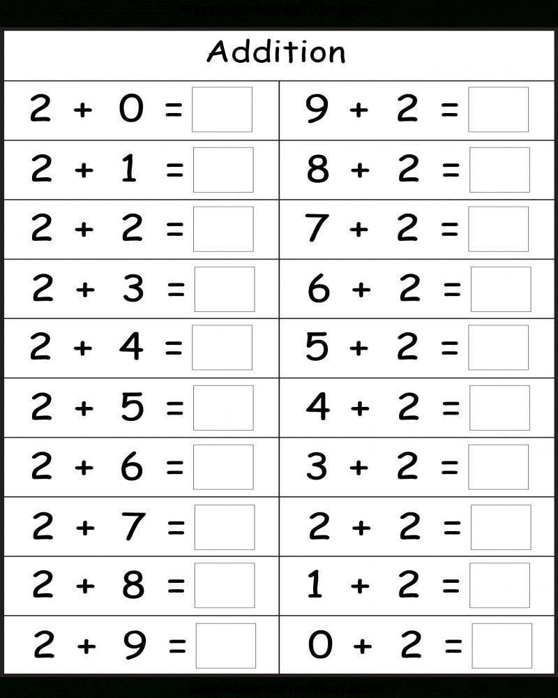 Math Worksheets Addition Two Digit