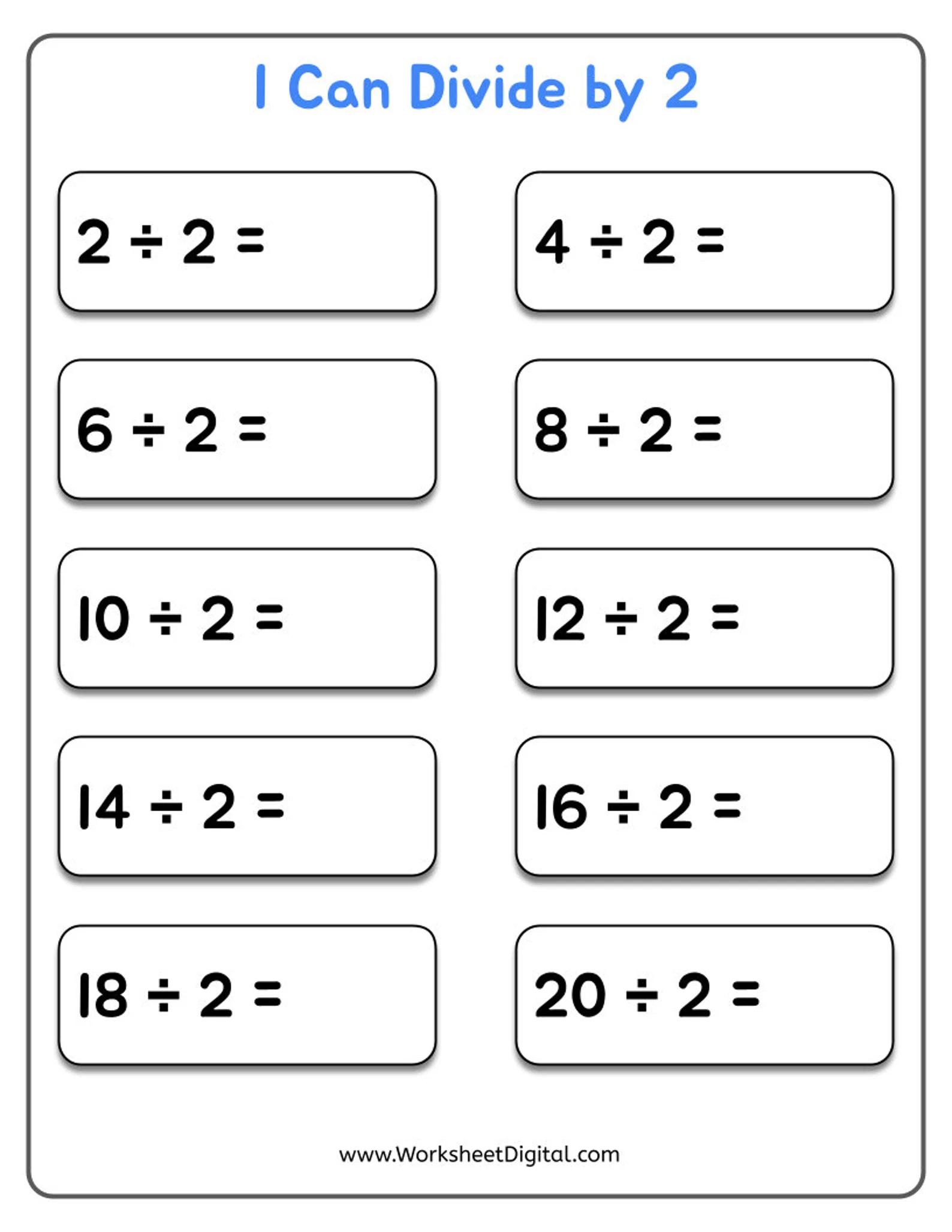 Math Worksheets Dividing Fractions