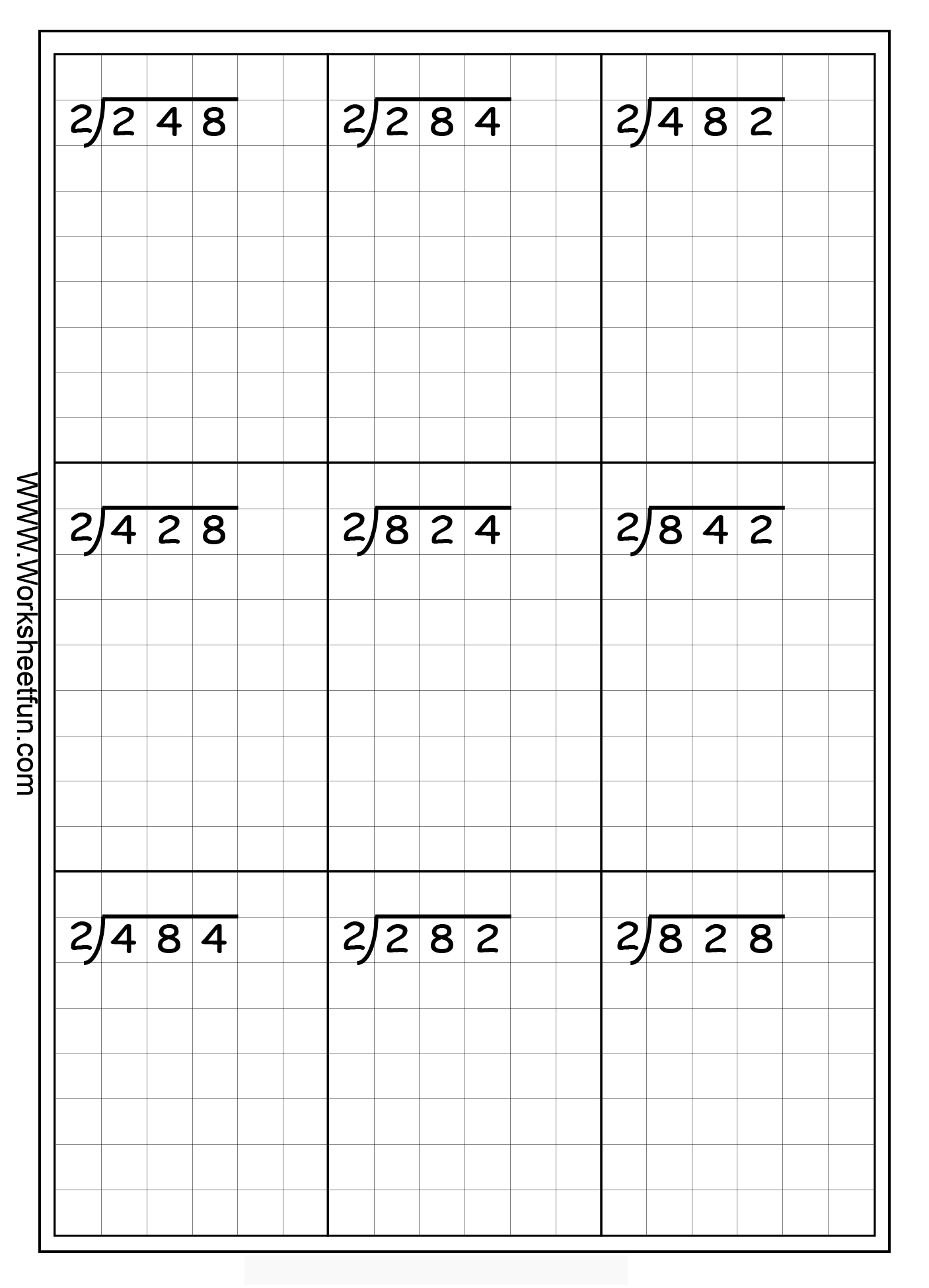 Math Worksheets Division And Multiplication