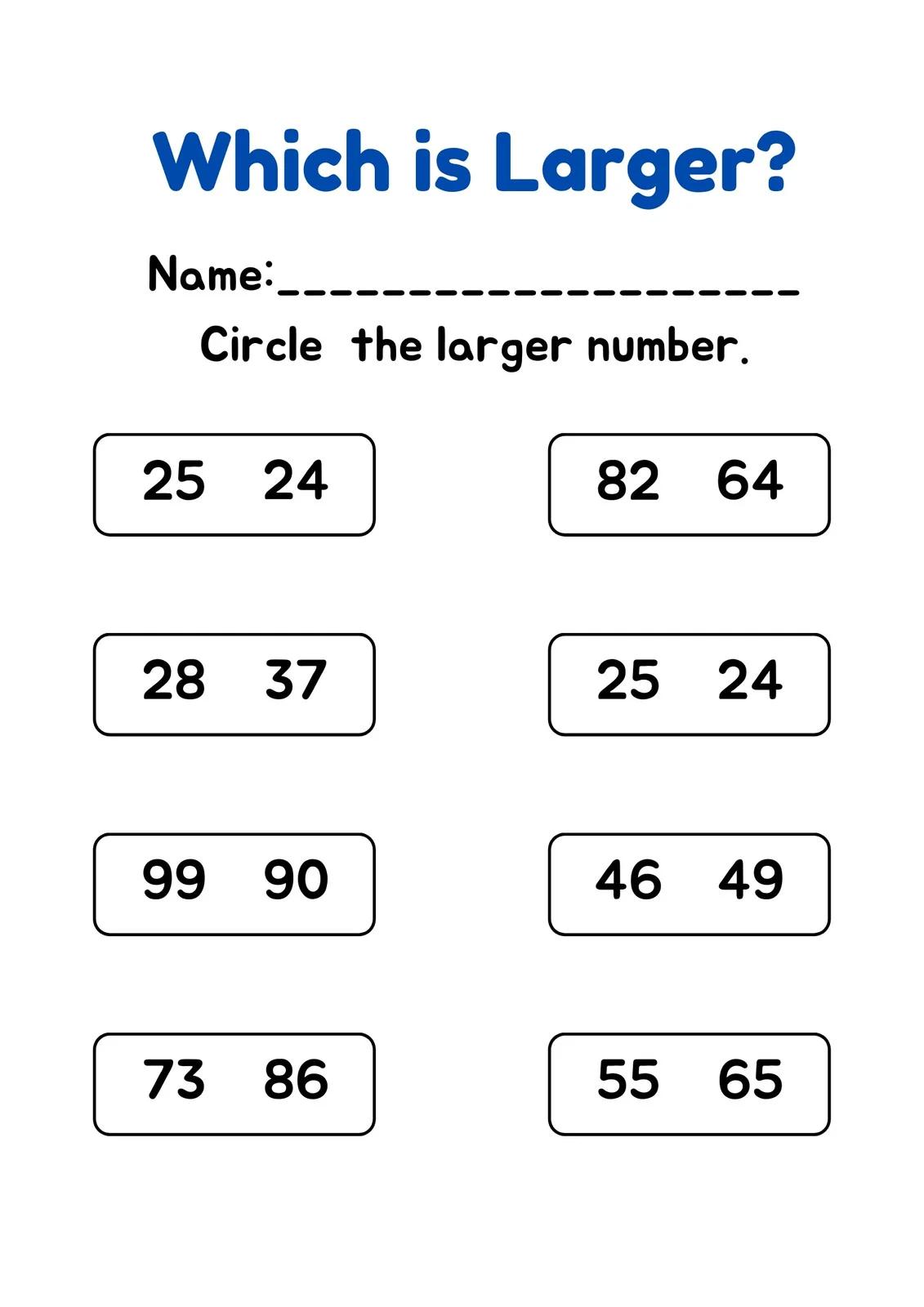 Math Worksheets Grade 3 Easy